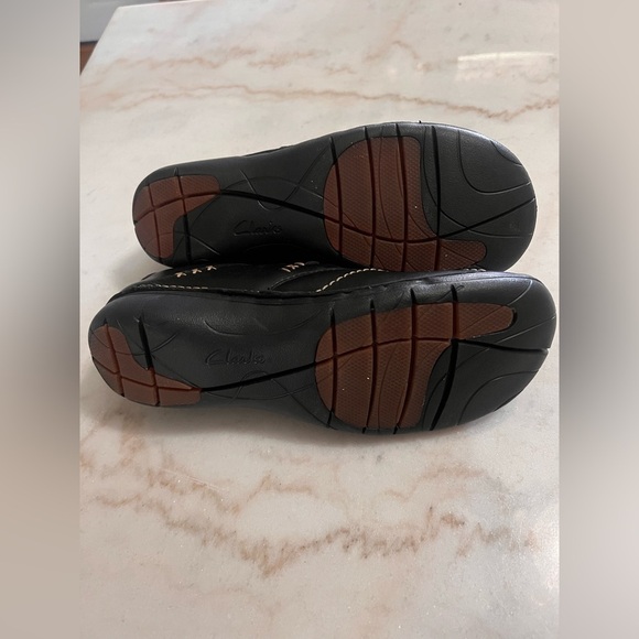 Clarks Unstructured Womens Loafer Brown Leather Slip On Comfort Shoe 8.5 READ - Picture 9 of 9